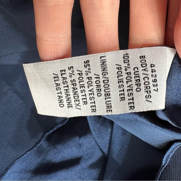 Monique‎ Lhuillier Embellished Fit and Flare Sparkle Navy Blue Tulle Cocktail 8 - Picture 9 of 15